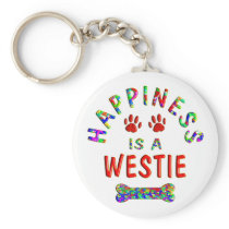 Westie Happiness Key Chains