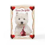 Westie Kisses For You Cards