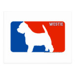 Westie Major League Dog Postcard