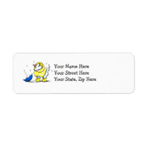 Westie Rainy Day Return Address Label