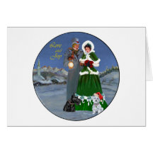 Westie & Scottie Christmas Carols Card