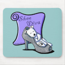 Westie SHOE DIVA Mousepad