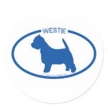 Westie Silhouette Sticker