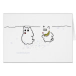 Westie snowman card