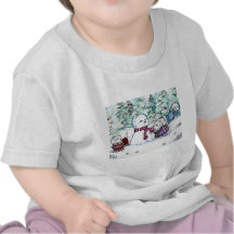 Westie Snowman T Shirt