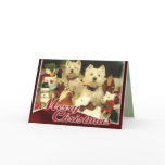 Westie Toyland Christmas Card