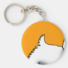 Westie Wag Key Chain