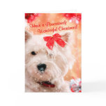 Westie Wonderful Christmas Wishes 3 - Customize It cards