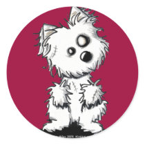 (Westie Zombie) Sticker