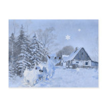 Westies Love the Wintertime Post Card
