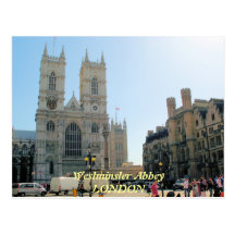 Westminster Abbey London UK postcard