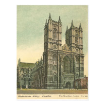 Westminster Abbey Vintage Post Card