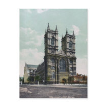 Westminster Abbey Vintage Postcard