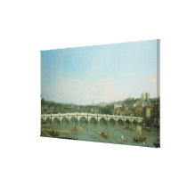 Westminster Bridge from the North with Lambeth canvas prints