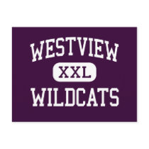Westview - Wildcats - High - Beaverton Oregon Postcard