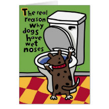 wet doggie nose card