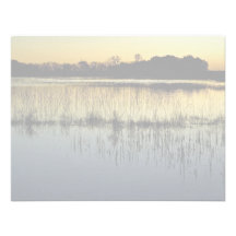 Wetland at sunset invitation