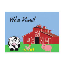 We've Moved (Animal Farm Style) Postcards