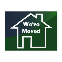 We've Moved Announcement of New Home Card Post Card