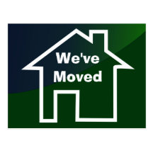 We've Moved Announcement of New Home Card Post Card