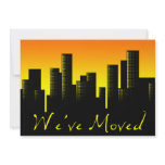 we've moved cityscape announcement invitations