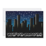 we've moved cityscape announcement invitations