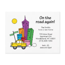 We've Moved Cityscape - Postcard