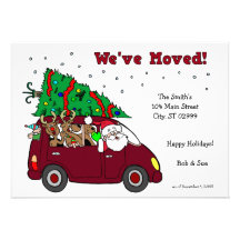 We've Moved Holiday Cards - 5x7 cards Invitations