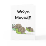 We've Moved House Snails cards