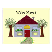 We've Moved Post Cards