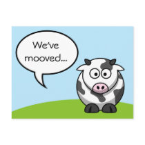 We've Moved Postcard