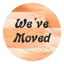 We've Moved Stickers