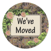 We've Moved Sticker