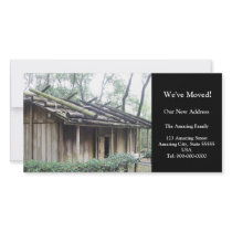 We've Moved!/Taiwan Aboriginal Village Hut Photo Card
