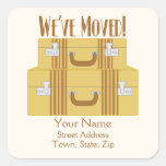 We've Moved - Vintage Suitcases Stickers
