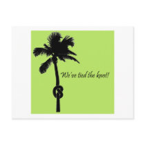 We've tied the knot postcard