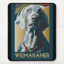 Wewimaraner Nation : 1943 Weimaraner Mouse Pads