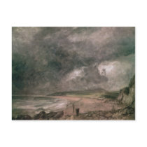 Weymouth Bay with Approaching Storm Post Card