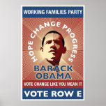 WFP - Vote Change Like You Mean It - T. Stoner posters