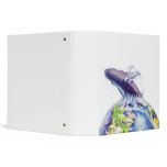 whale and earth design binders