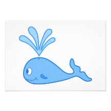 Whale, Blue. Invite