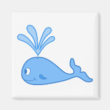 Whale, Blue. Magnet