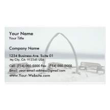 Whale Bone Rib Arc and Skin Boat Frames at Barrow, Business Cards