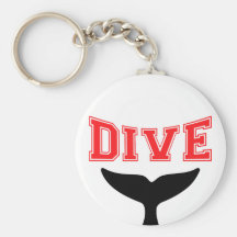 Whale Design SCUBA Dive Keychains