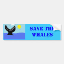 whale dive (2) bumper stickers