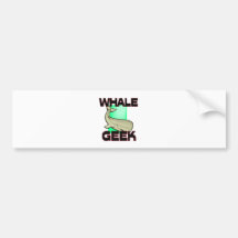 Whale Geek Bumper Stickers
