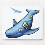 Whale House Mouse Pad