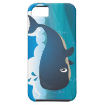 Whale in the Deep Blue Sea. iPhone 5 Case