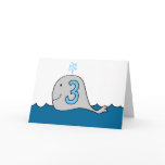 Whale of a Party - Third Birthday Party Invitation cards