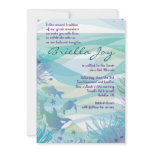 Whale & Sea Life Bat Bar Mitzvah Invitation